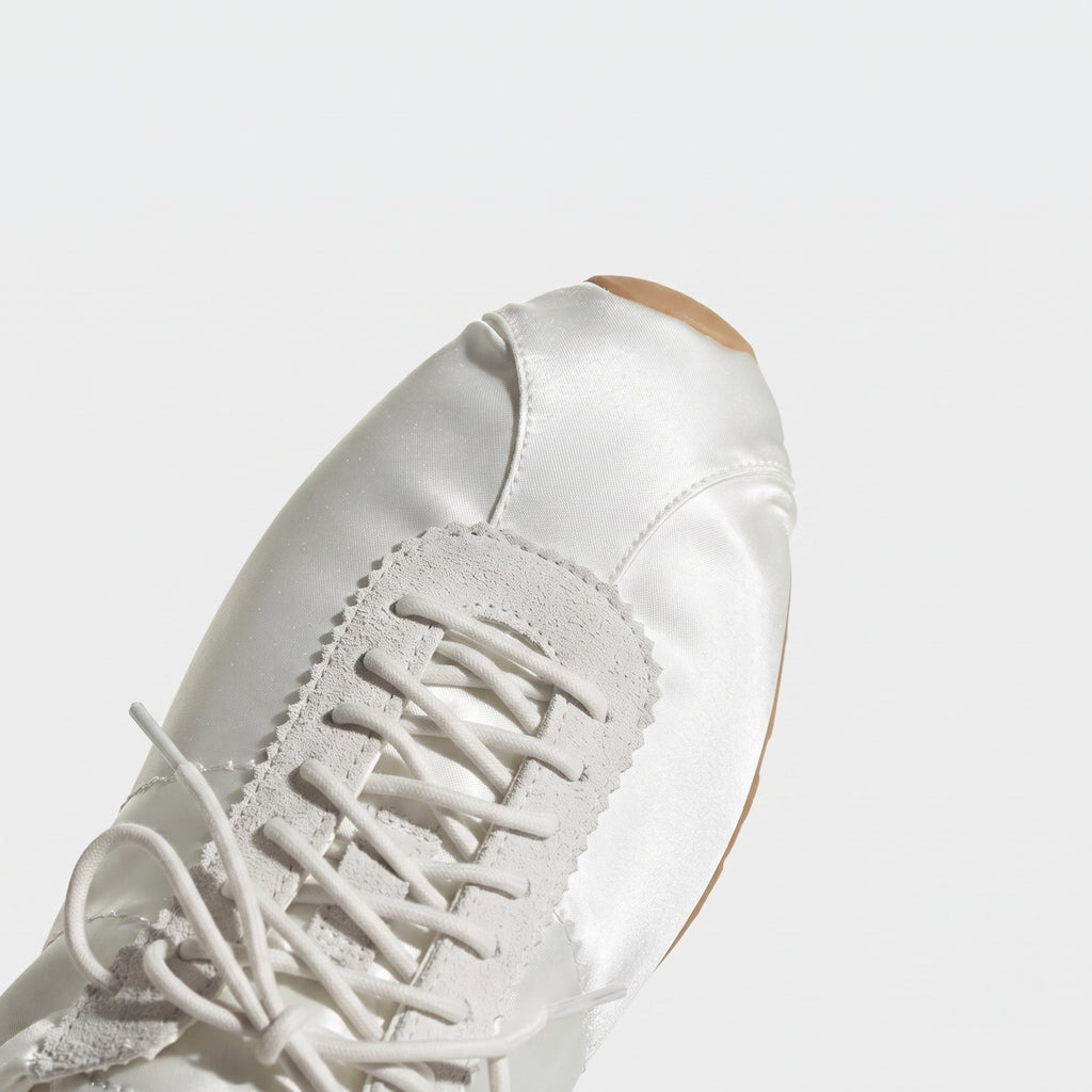 The Dual Stride Women‘s White Satin Ballet Trainers