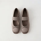The Dual Stride Sliver Satin Mary Jane Ballet Flats