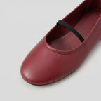 The Dual Stride Red Minimalist Ballet Mary Jane