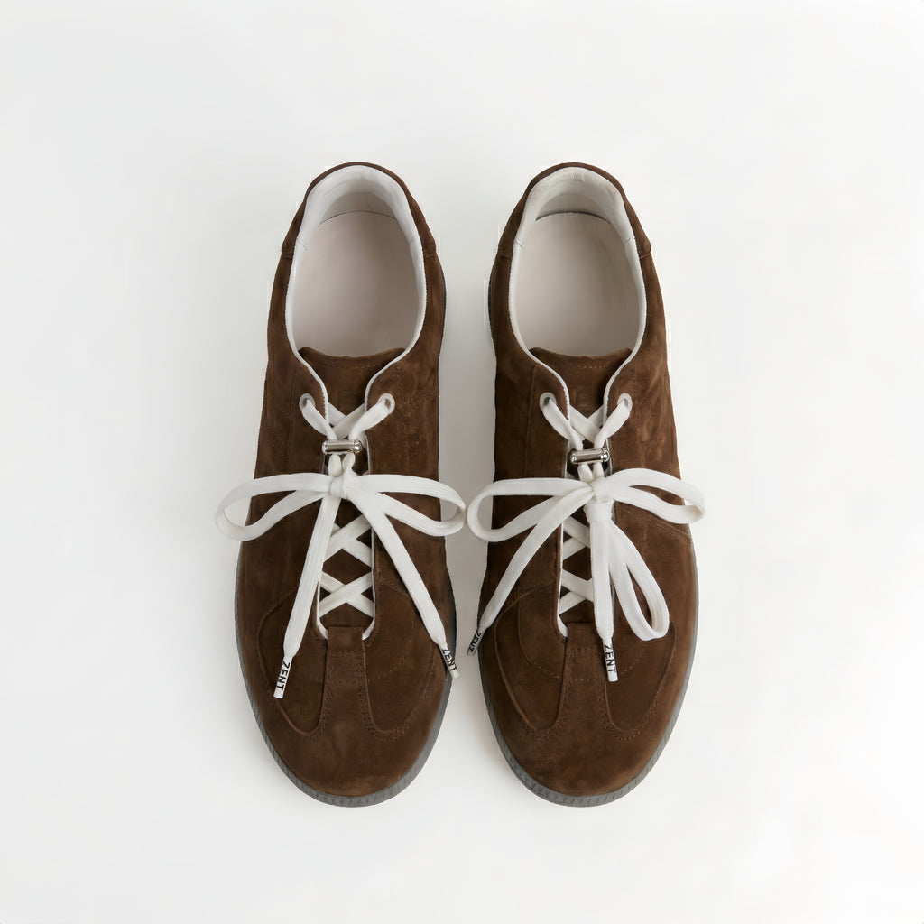 The Dual Stride Men's Brown Suede Sneaker