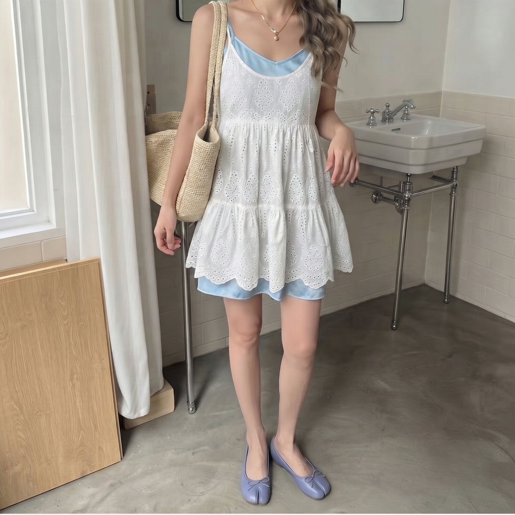 The Dual Stride Women Blue Tabi Flats