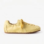 The Dual Stride Retro Light Yellow Suede Casual Sneakers