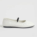 The Dual Stride White Minimalist Ballet Mary Jane