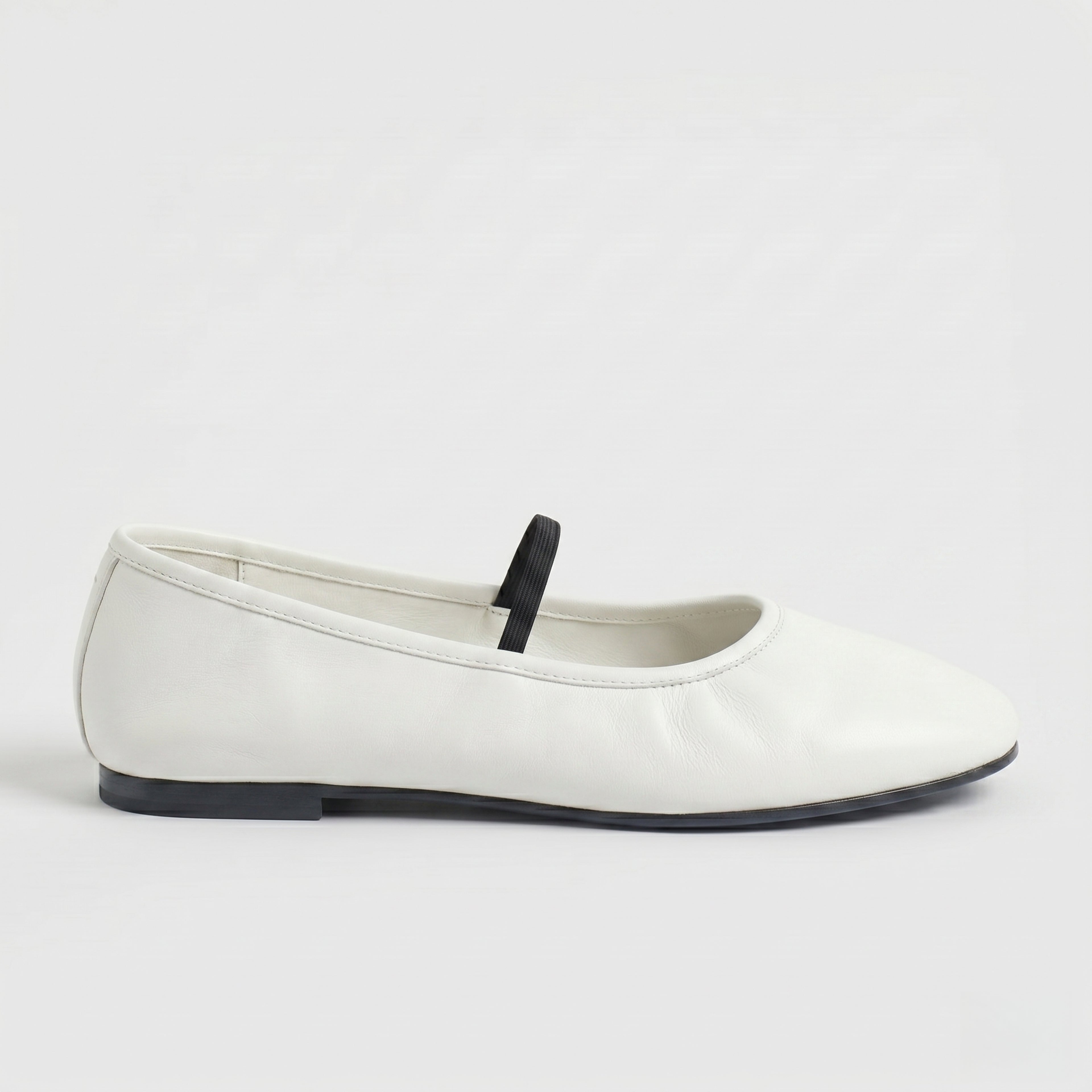 The Dual Stride White Minimalist Ballet Mary Jane