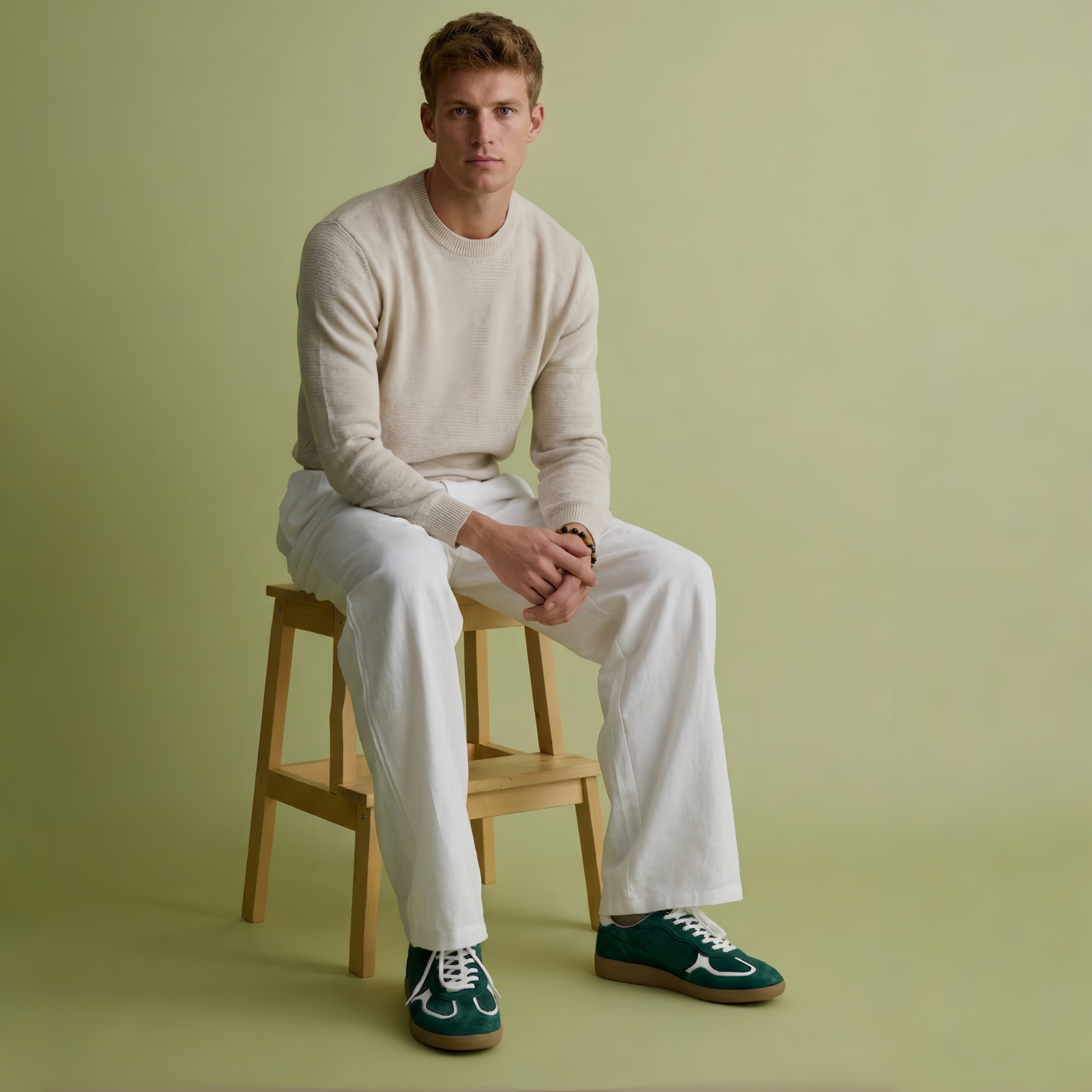 The Dual Stride Men's Forest Suede Sneaker