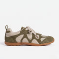 The Dual Stride Green Chic Urban Retro Sneakers