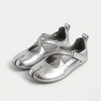 Bailarina plana Tabi Mary-Jane plateada Dual Stride