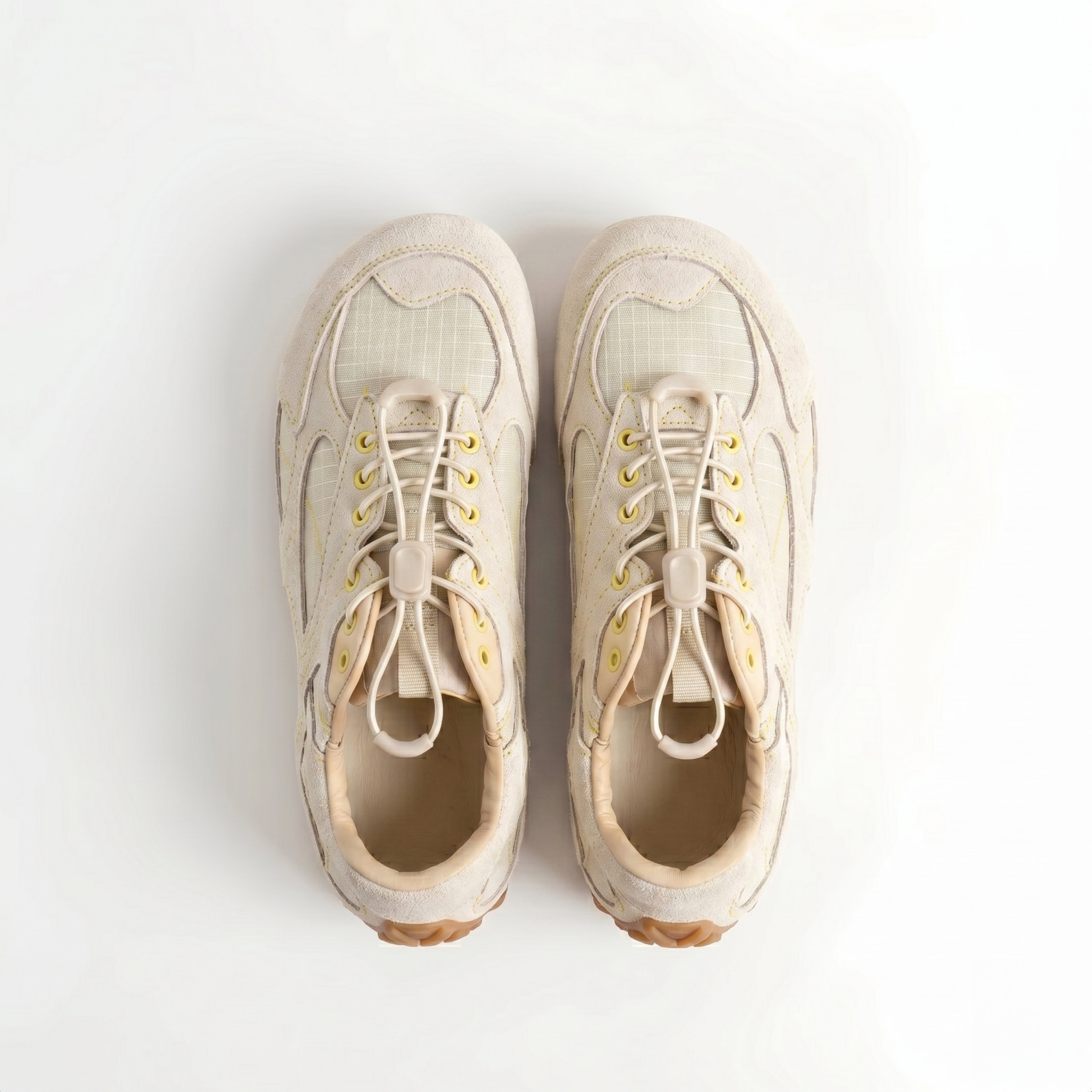 The Dual Stride Women's White Casual Sneakers