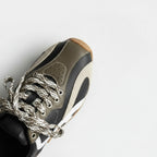 The Dual Stride Women's Retro Dark Green Patchwork Casual Sneakers