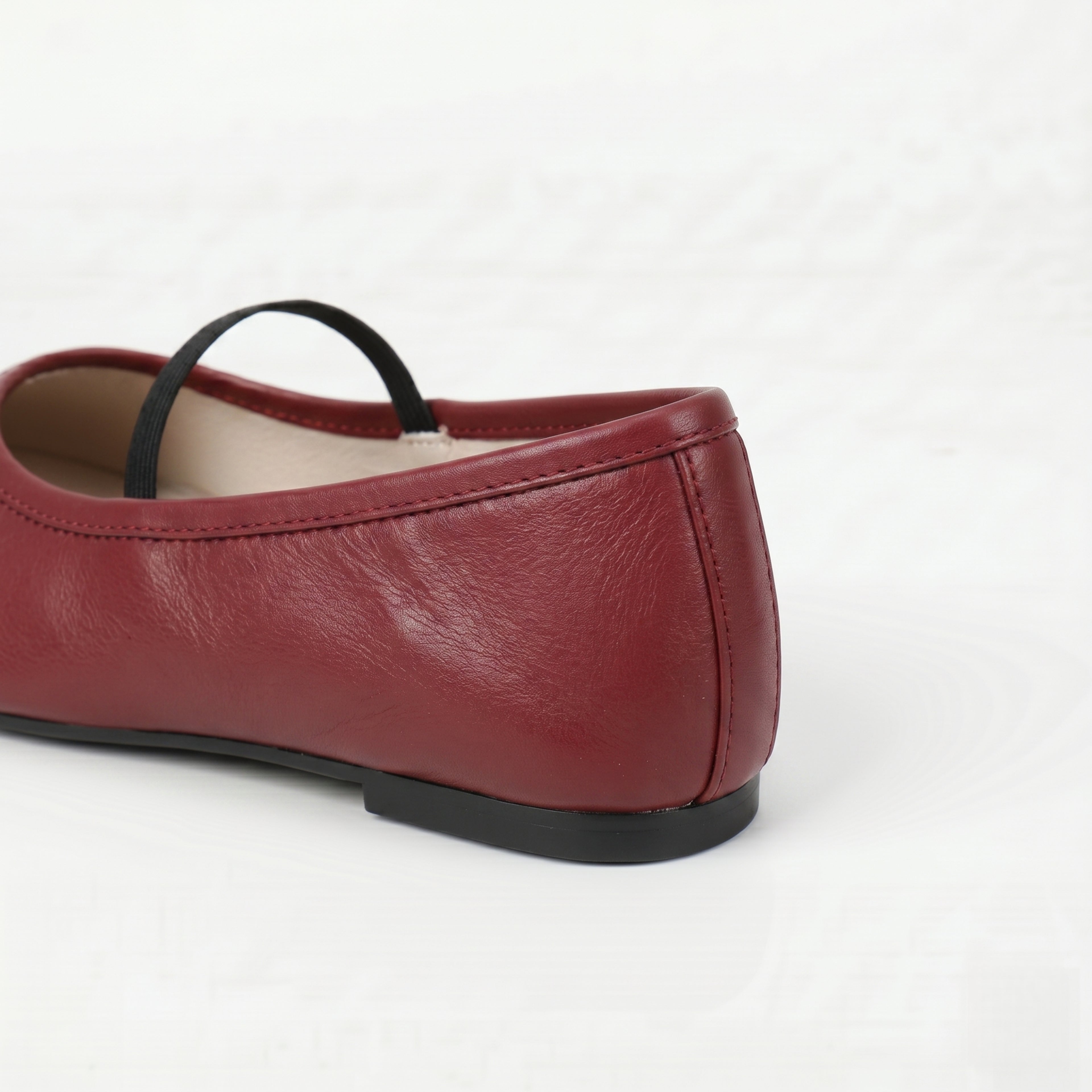 The Dual Stride Red Minimalist Ballet Mary Jane