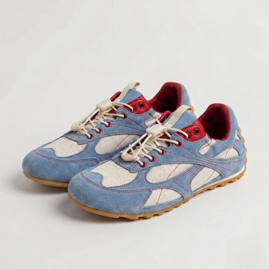 Baskets décontractées bleu clair Dual Stride pour femmes