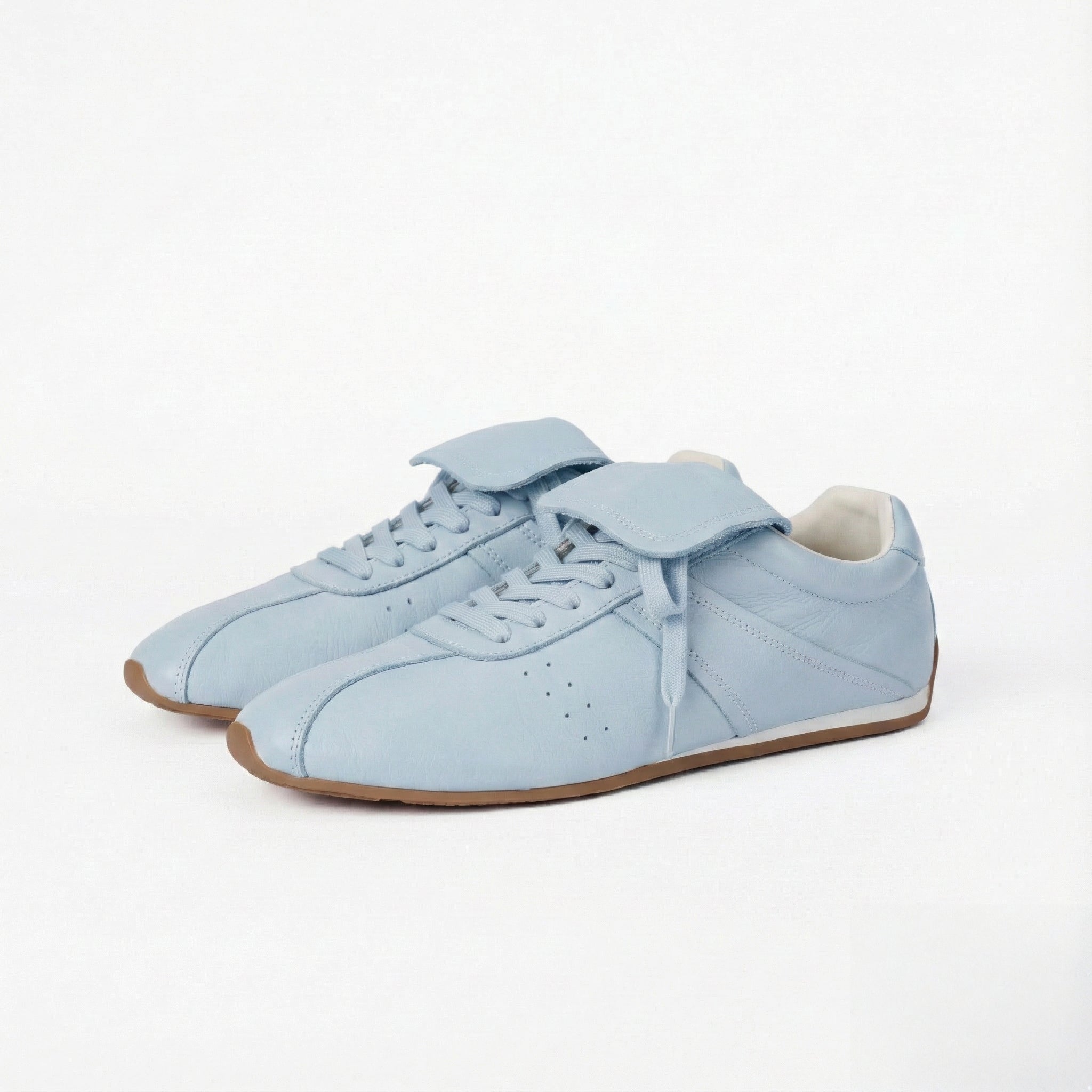 The Dual Stride Women's Retro Genuine Tiffnay Leather Sneakers
