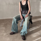The Dual Stride Women's Black Woven Leather Mule