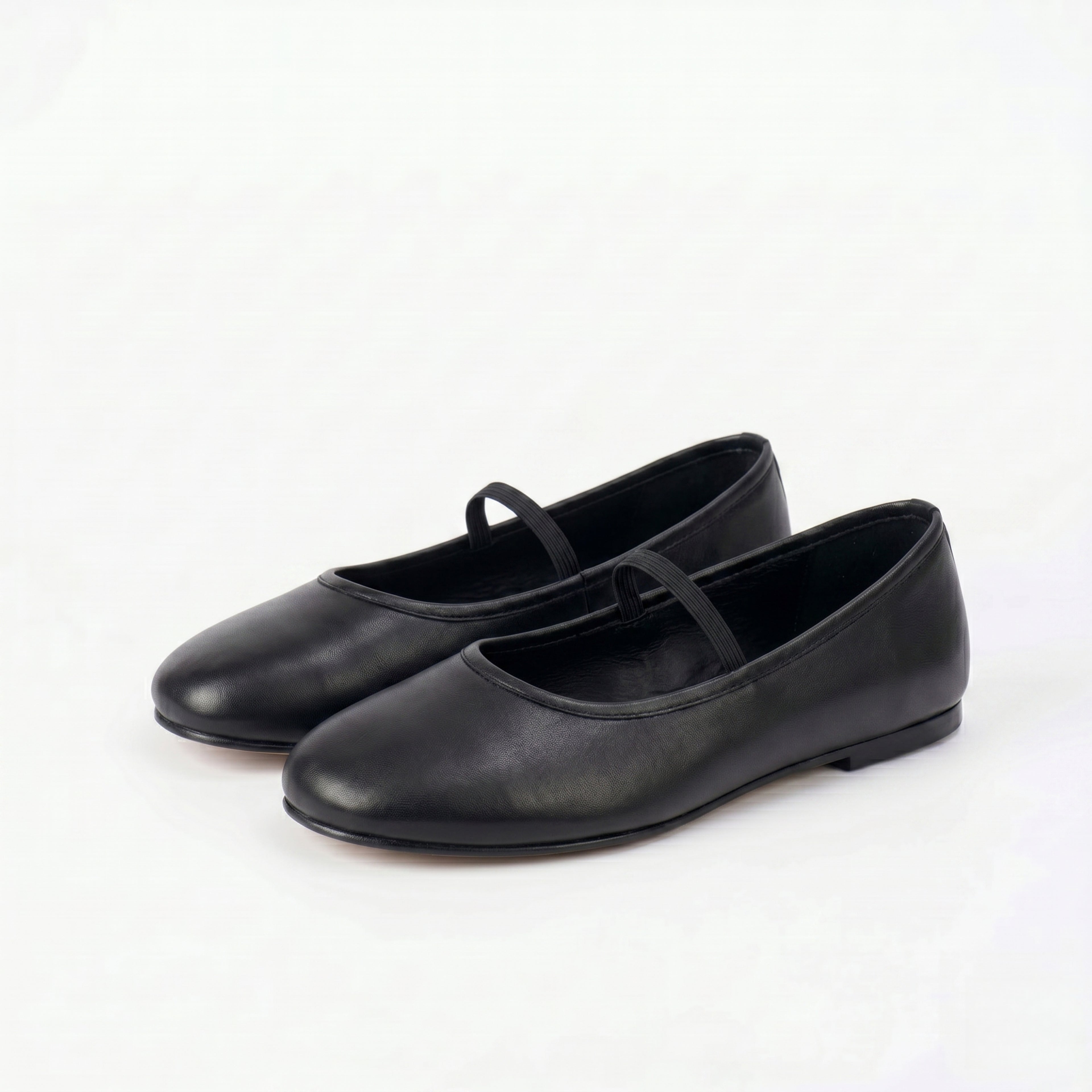 The Dual Stride Black Minimalist Ballet Mary Jane