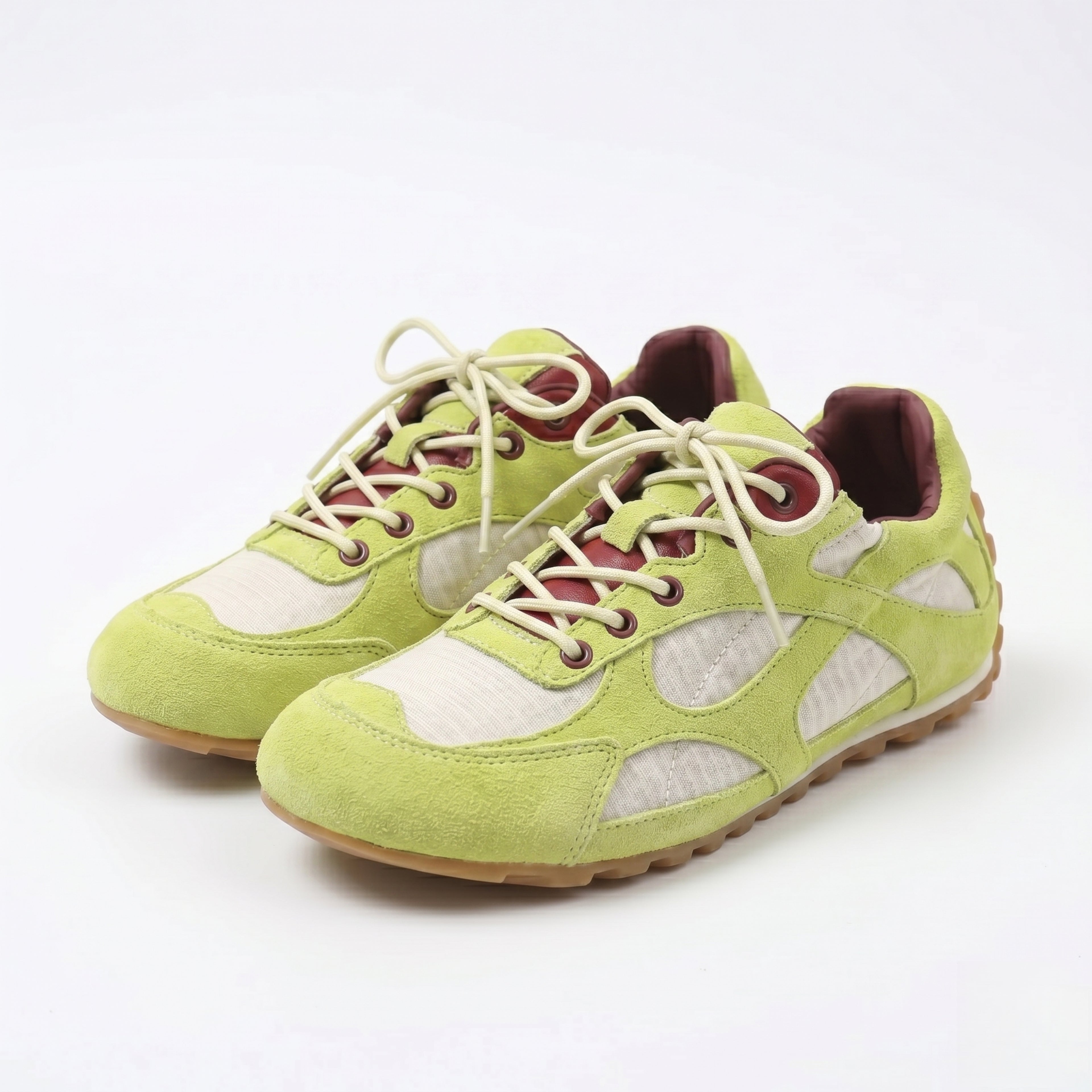 The Dual Stride Women's Light Green Casual Sneakers