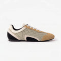 The Dual Stride Khaki Vintage Diamond pattern Casual Shoes