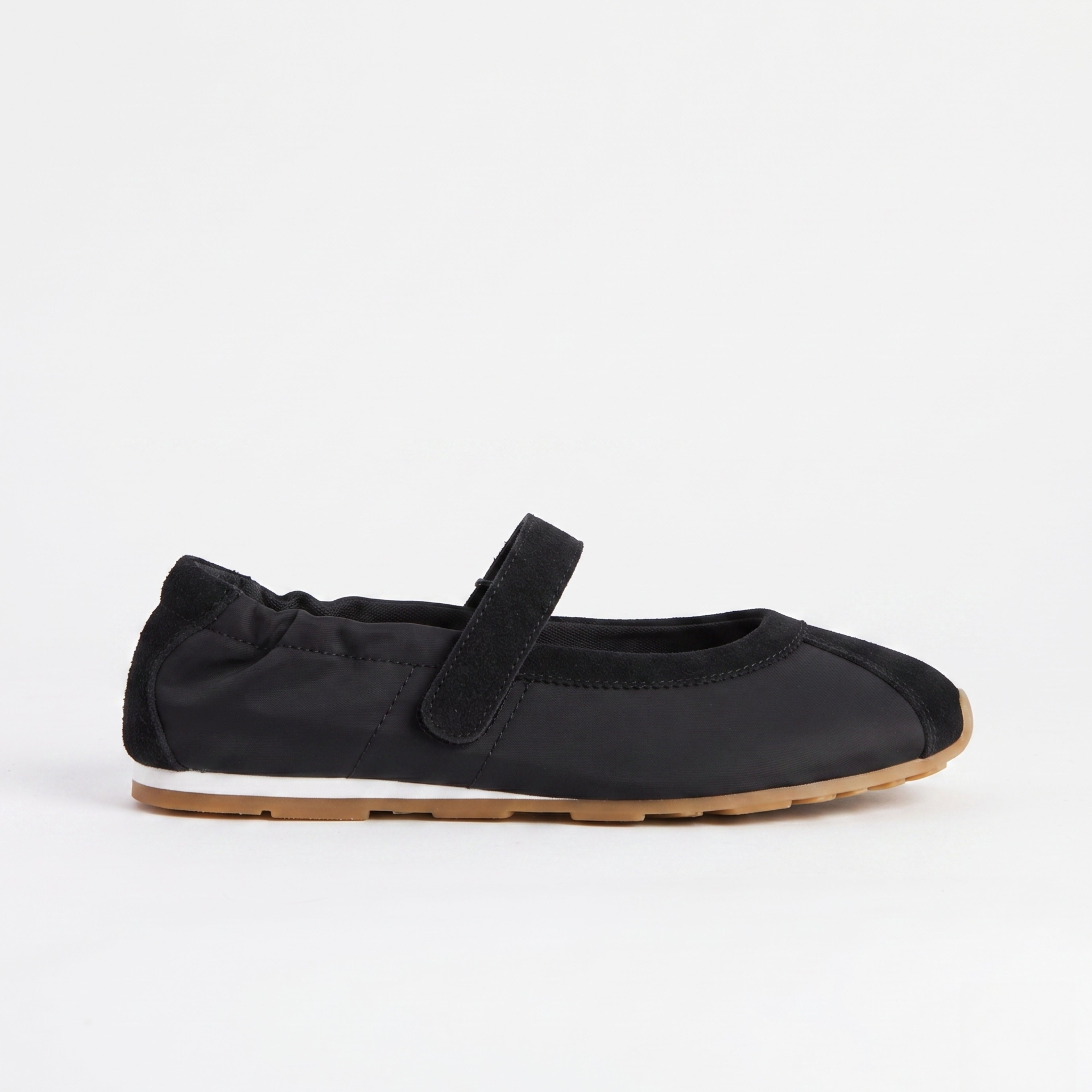 The Dual Stride Black Mary Jane Sneaker Flat