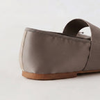 The Dual Stride Sliver Satin Mary Jane Ballet Flats