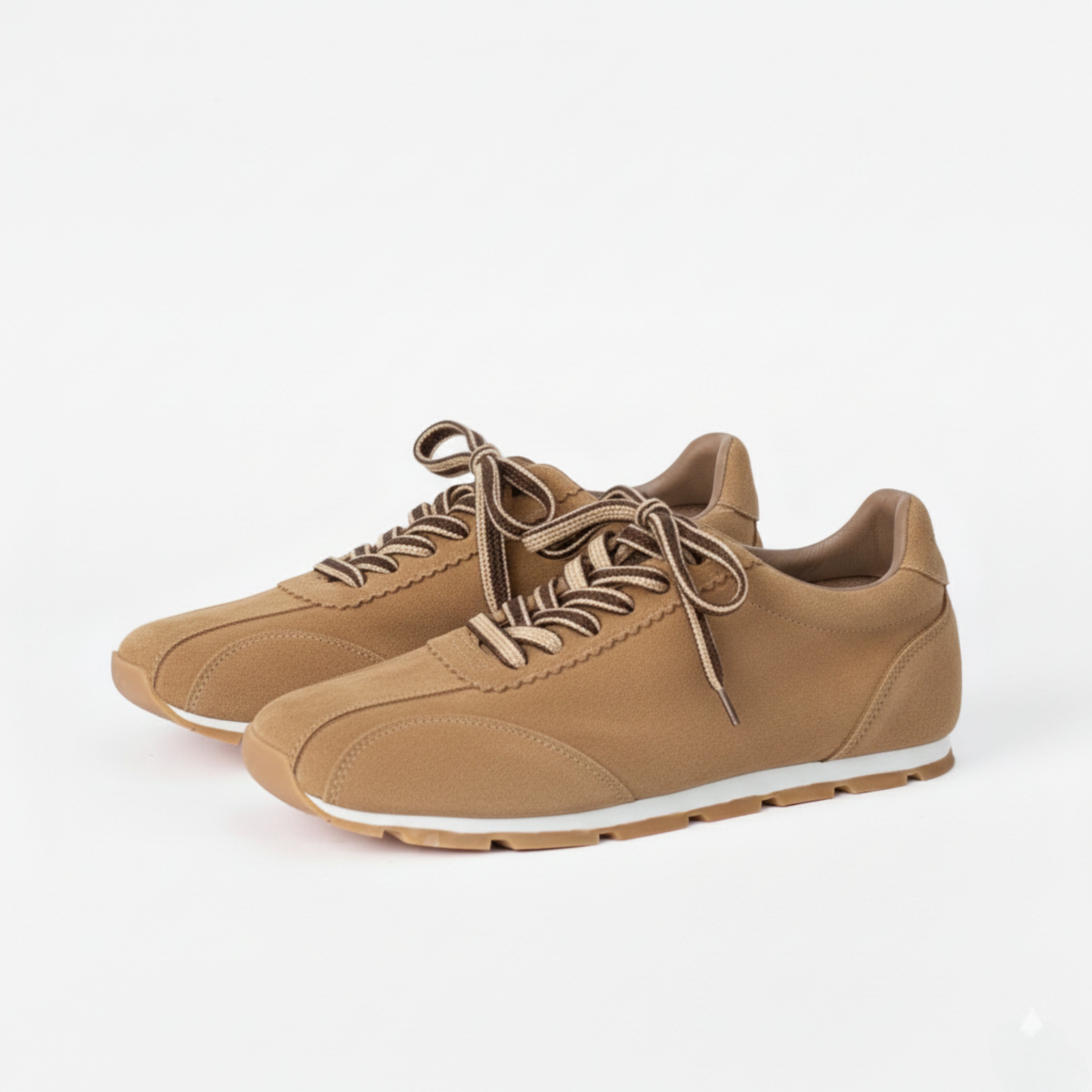 The Dual Stride Women's Casual Brown Sneakers