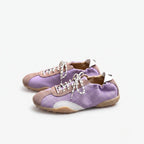 The Dual Stride Purple Casual Retro Low-Top Sneakers
