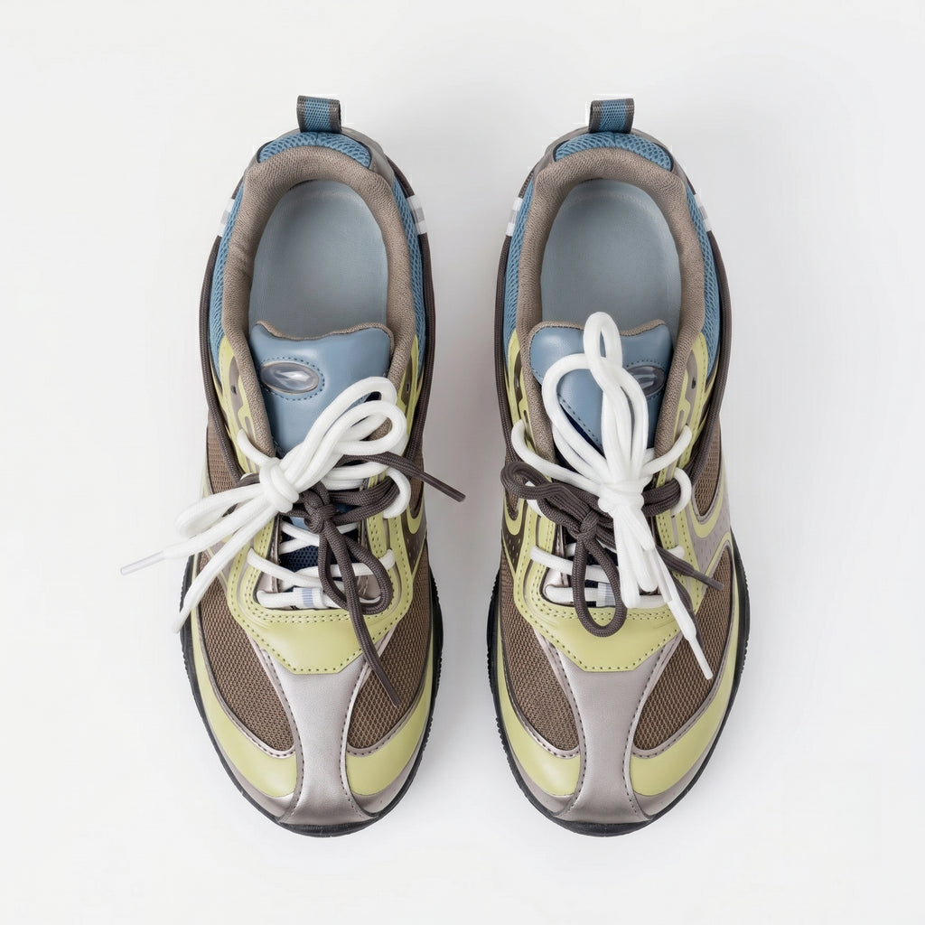 The Dual Stride Men's Nomad Cyber-Mesh Sneaker