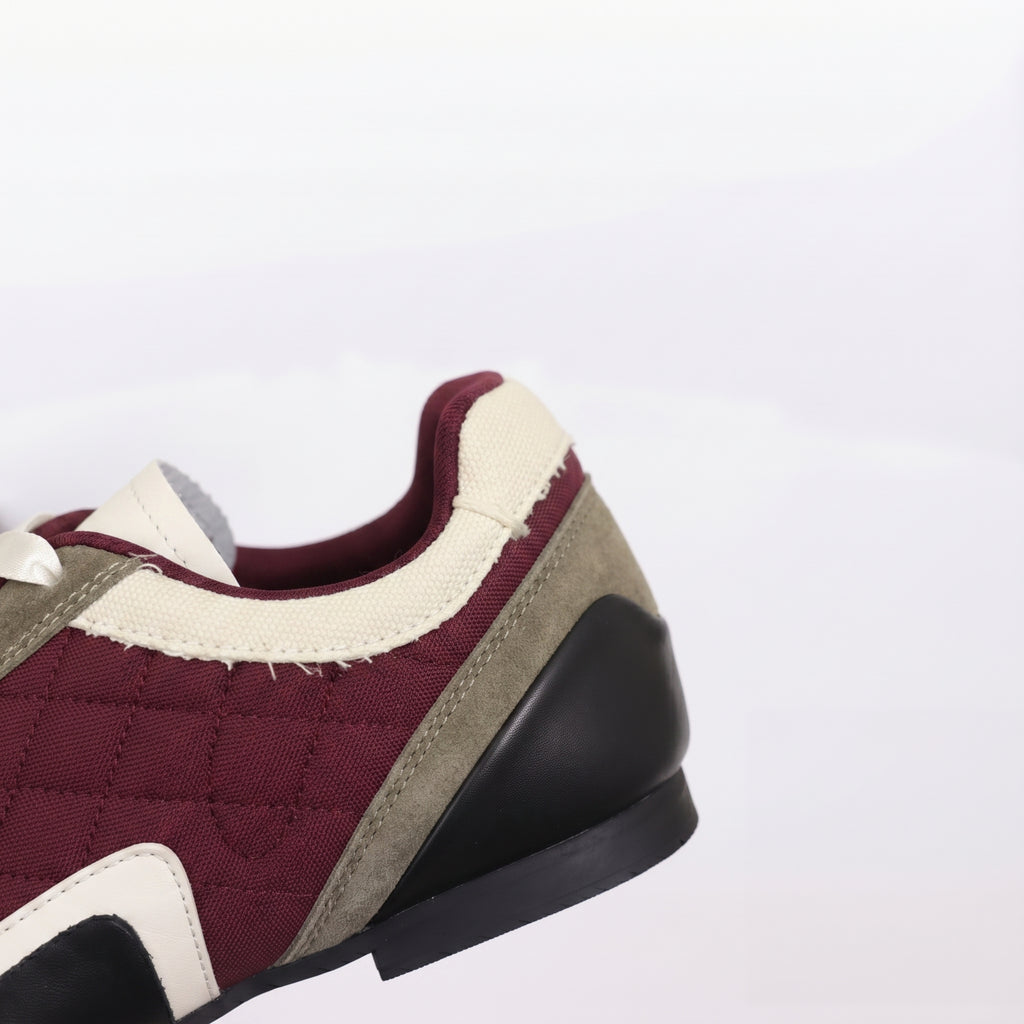 The Dual Stride Red Vintage Diamond pattern Casual Shoes