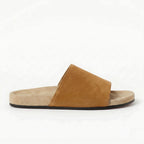 The Dual Stride Sand Minimalist Suede Slide Sandals