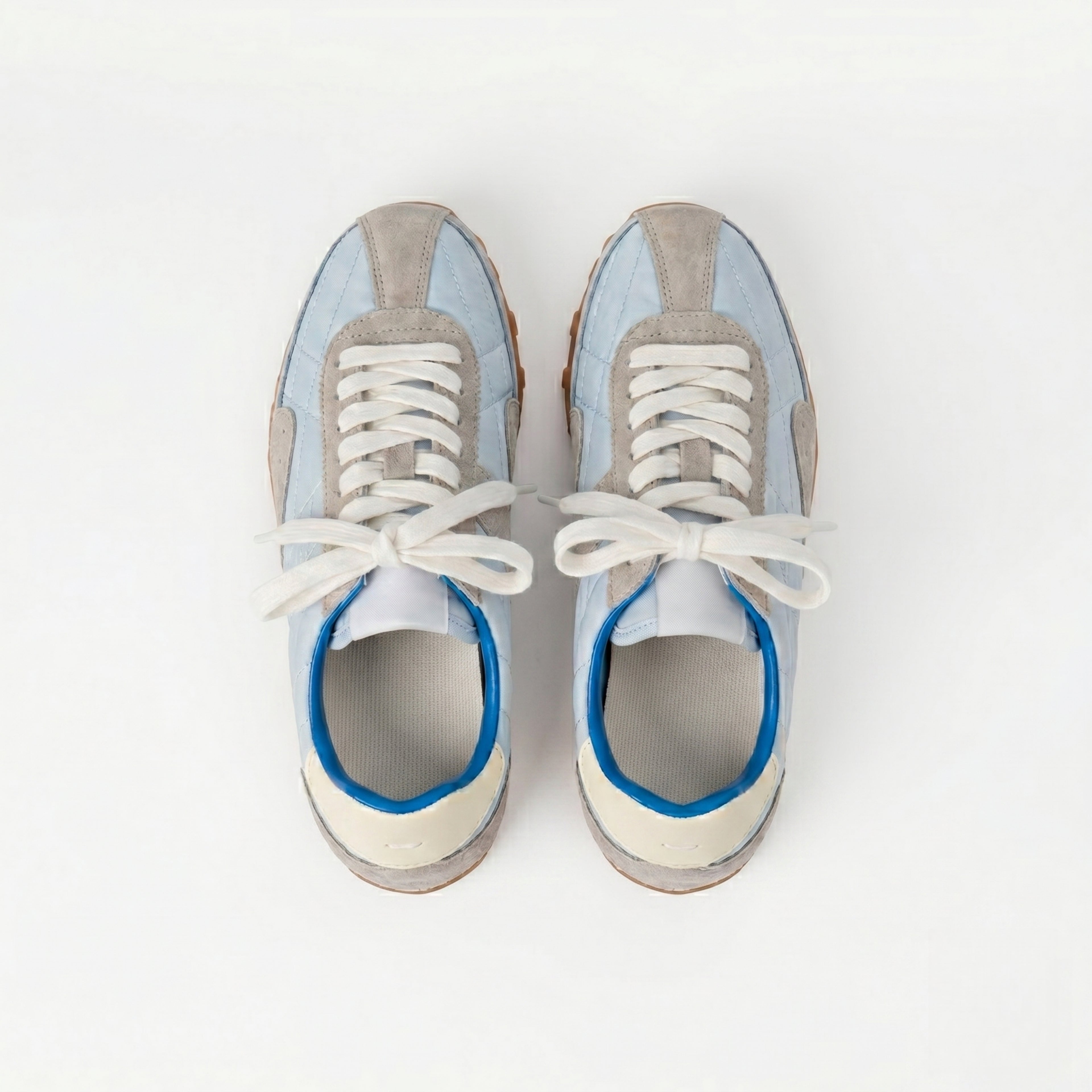 The Dual Stride Women's Casual Light Blue Sneakers