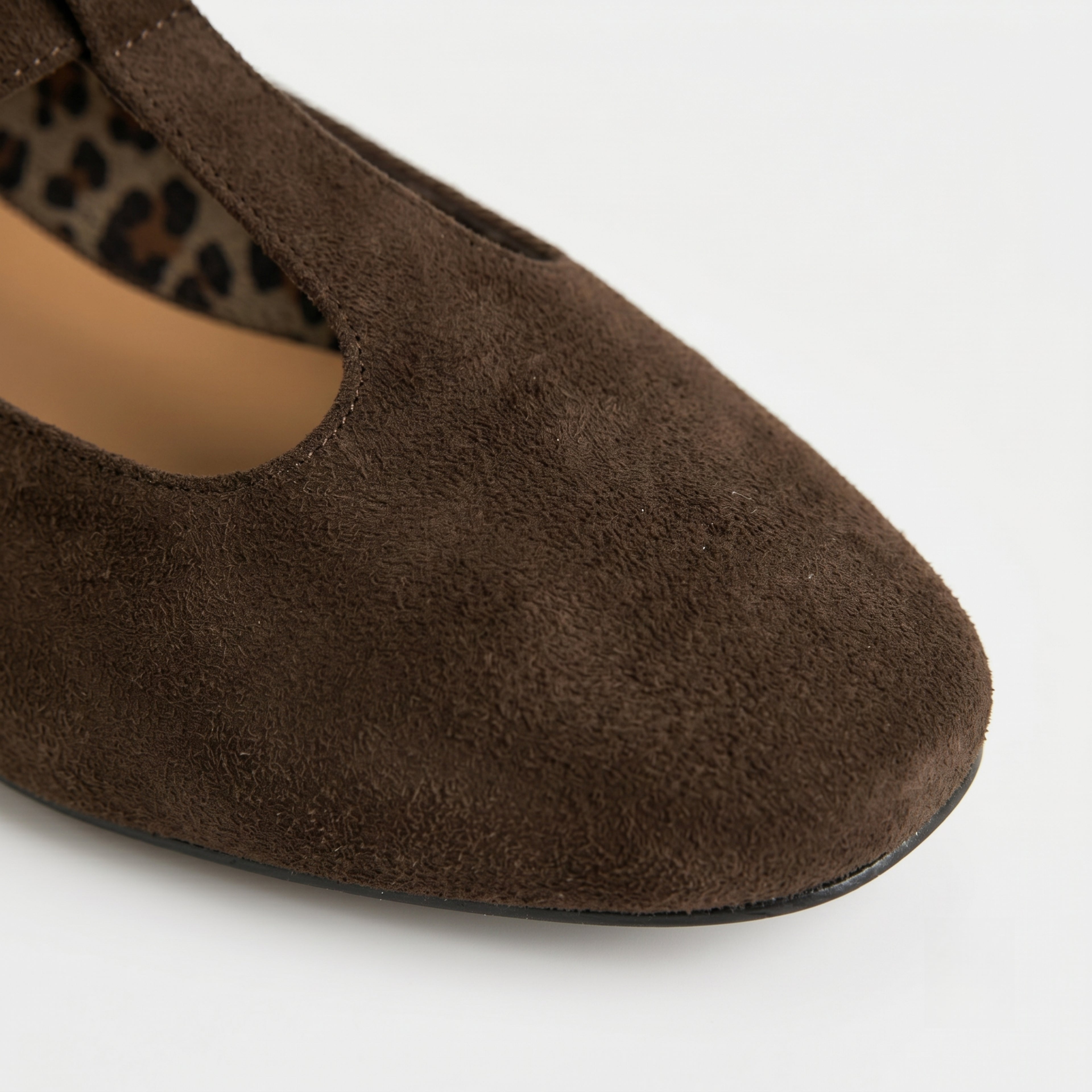 The Dual Stride Chocolate Vintage Suede T-Strap Mary Jane Shoes