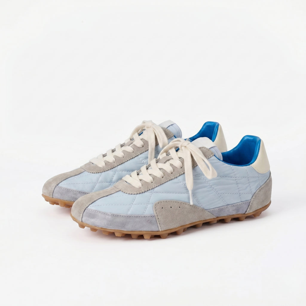 The Dual Stride Women's Casual Light Blue Sneakers