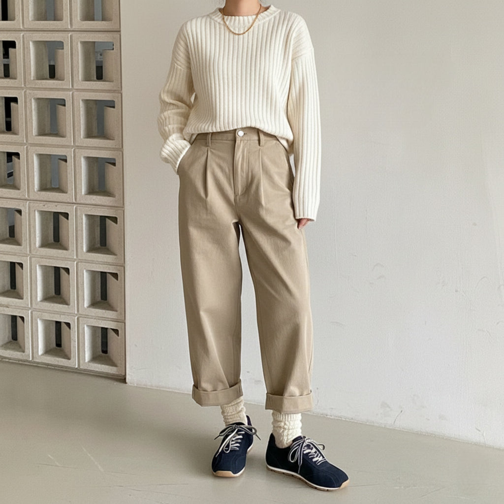 The Dual Stride Women's Casual Dark Blue Sneakers