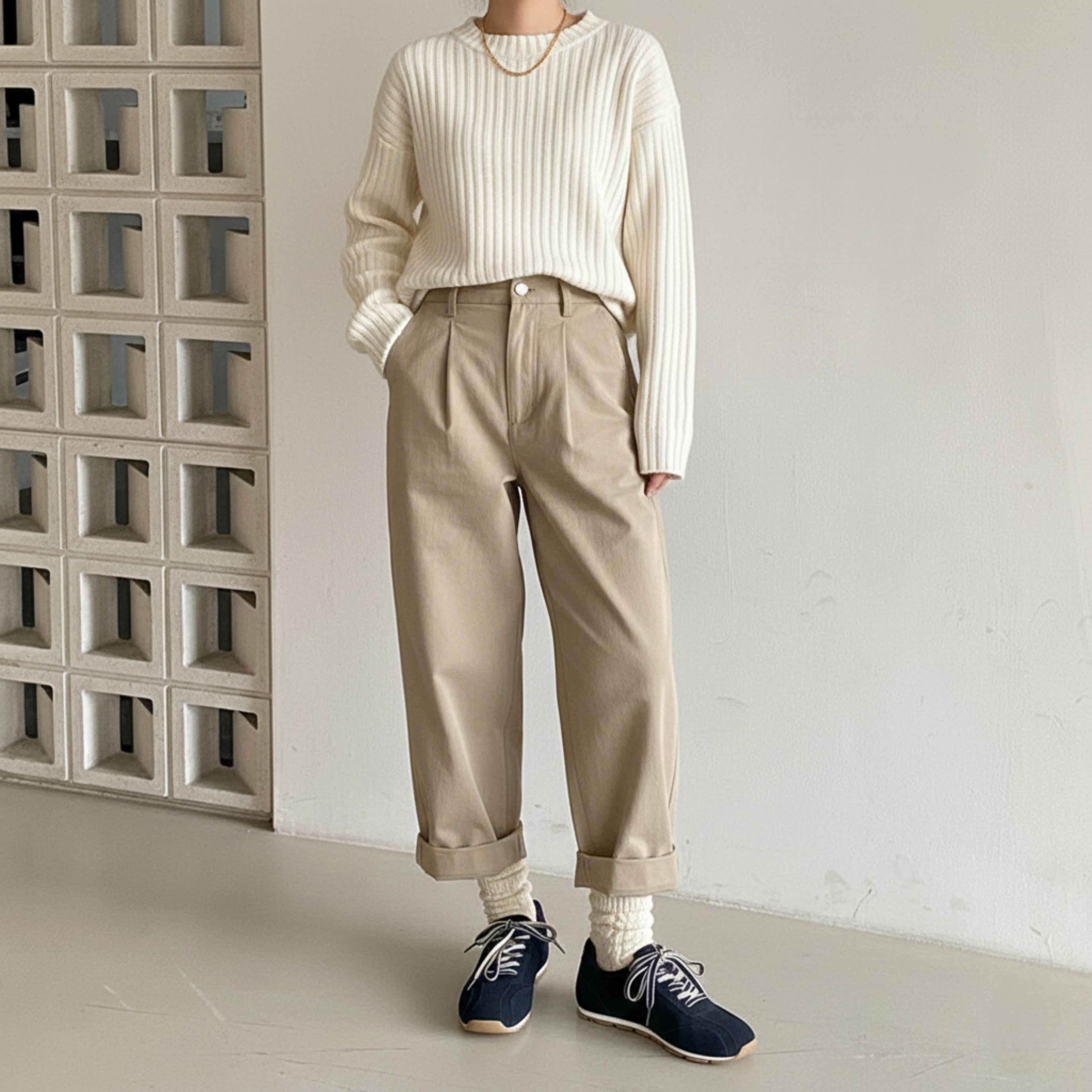 The Dual Stride Women's Casual Dark Blue Sneakers