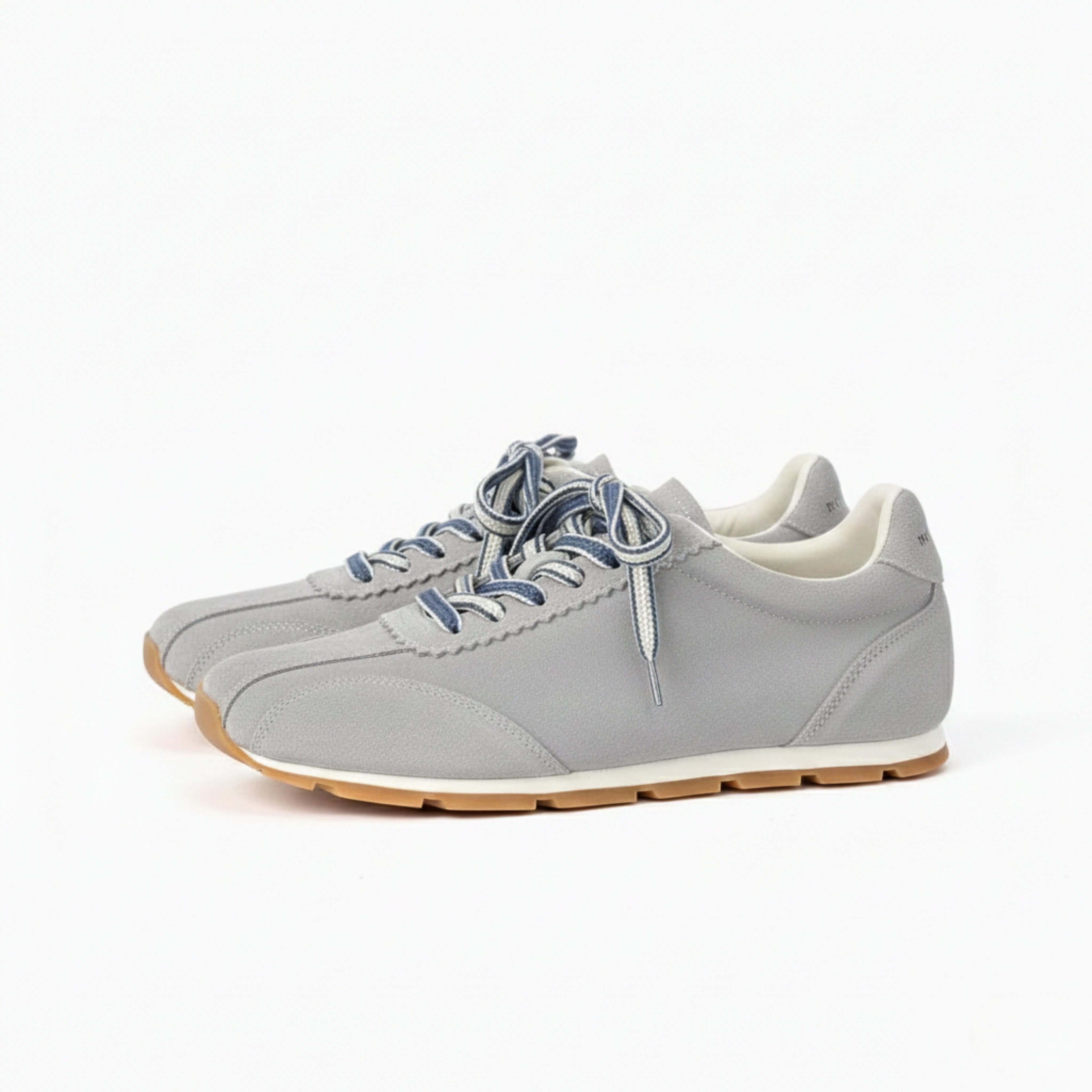 The Dual Stride Women's Casual Light Gey Sneakers