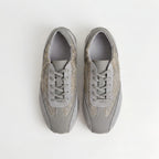 The Dual Stride Gray Woven Pattern Multi-Textured Leisure Trainers
