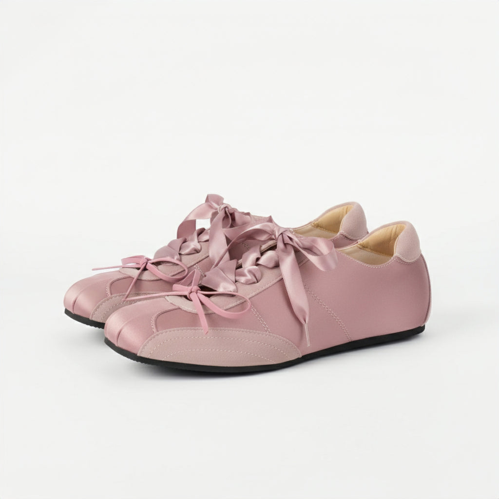 The Dual Stride Women's Pink Ballet Satin Shoes