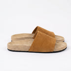 The Dual Stride Sand Minimalist Suede Slide Sandals