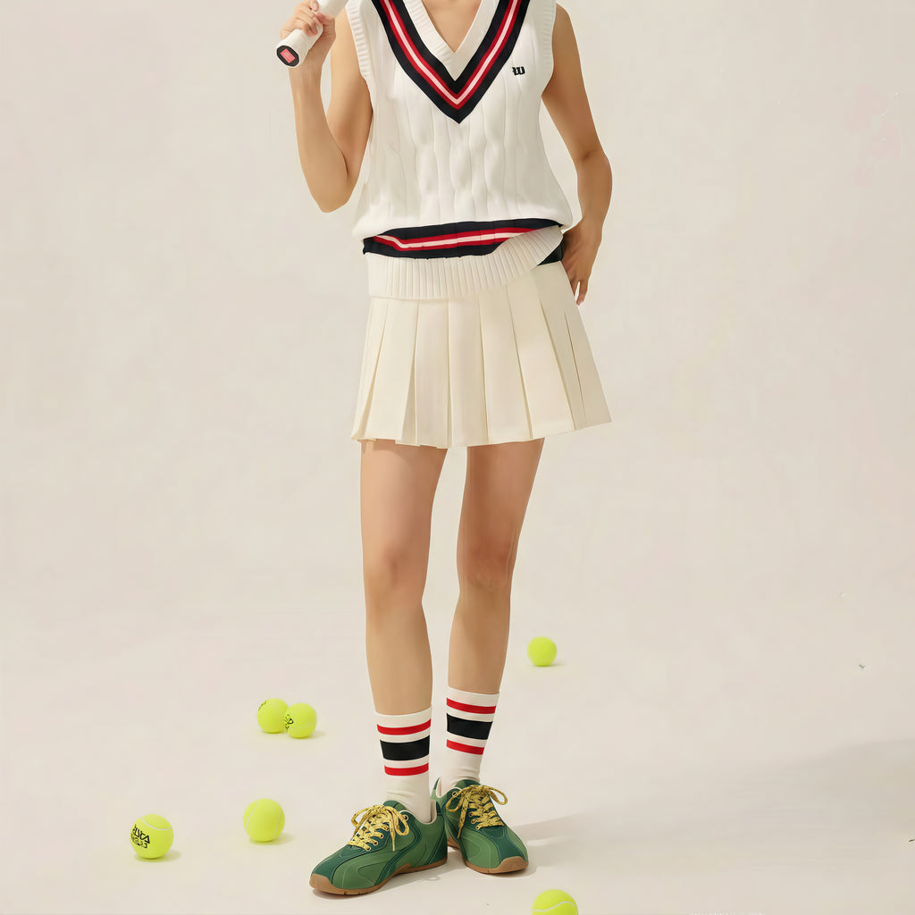 The Dual Stride Women‘s Retro Green Casual Sneakers