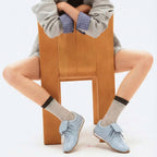 The Dual Stride Women's Retro Genuine Tiffnay Leather Sneakers