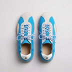 The Dual Stride Blue Casual Retro Low-Top Sneakers