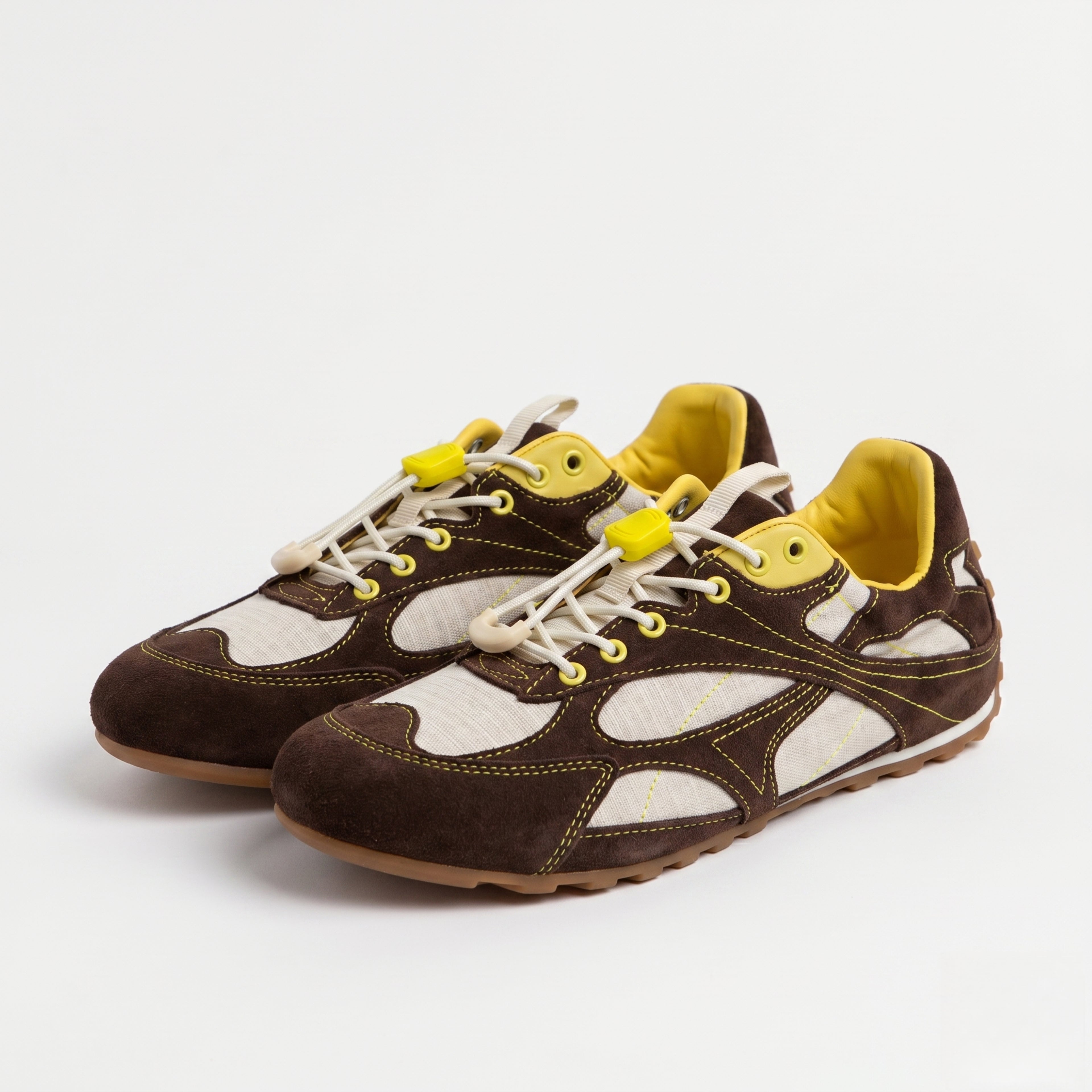 The Dual Stride Women's Brown Casual Sneakers