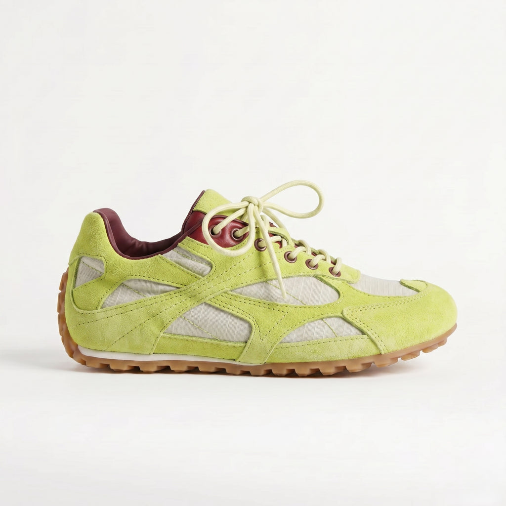 The Dual Stride Women's Light Green Casual Sneakers