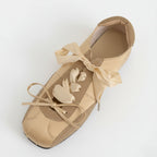 The Dual Stride Women's Gold Ballet Satin Shoes