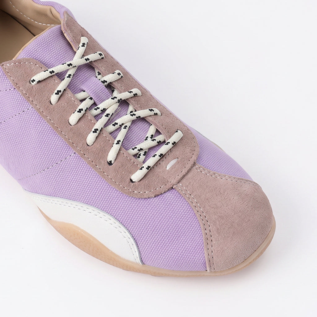 The Dual Stride Purple Casual Retro Low-Top Sneakers