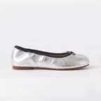 The Dual Strride Women's Silver Soft Tabi Flats