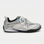 The Dual Stride Men's Grey Nomad Cyber-Mesh Sneaker