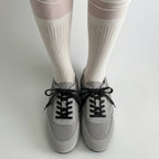 The Dual Stride Women‘s Gray Light Flat Sneakers