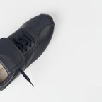 The Dual Stride Women's Navy blue Retro Genuine Leather Sneakers