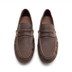 The Dual Stride Women's Brown Penny Loafer Flats