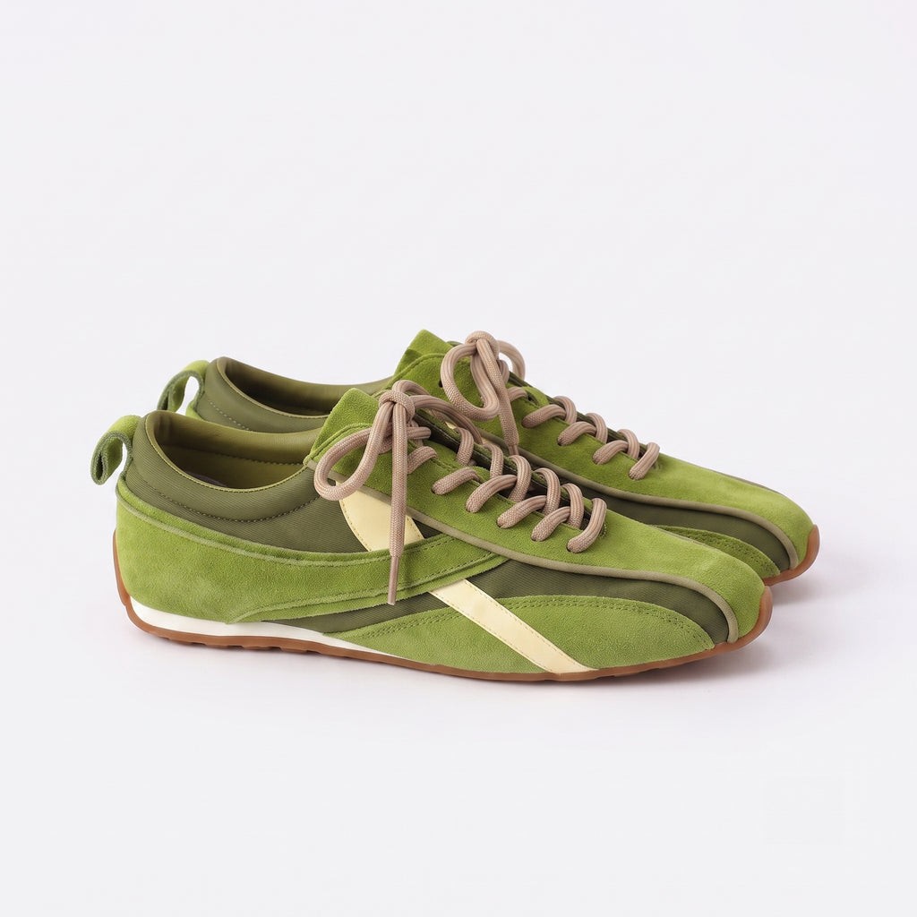 The Dual Stride Women's Retro-Style Suede & Leather Sneaker