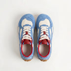 The Dual Stride Women‘s Blue Retro Suede Sneakers